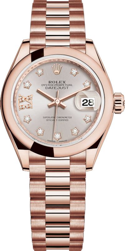 rolex lady-datejust flower rose|Rolex Datejust 28mm rose gold.